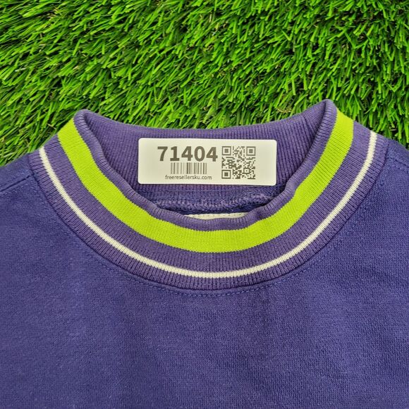 Vintage 90s UNIONBAY Ringer Sweatshirt Small 23x22 Blue - Picture 10 of 14